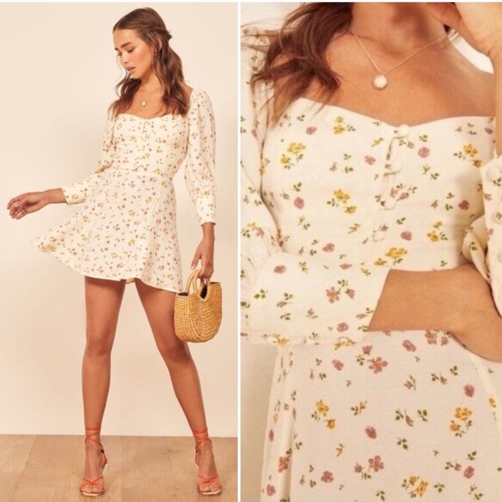 Reformation Lumiere Floral Mini Dress